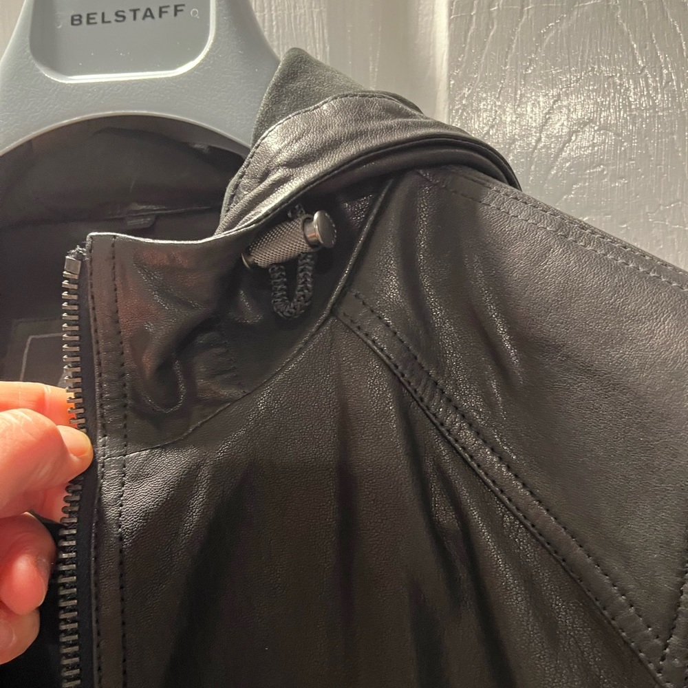 Belstaff ‘hoodie’ leather jacket